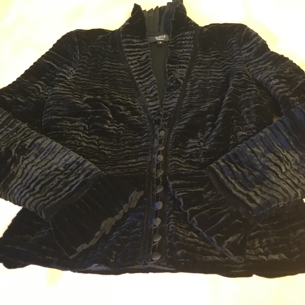 ✨2x HOST PICK✨ Tadashi Collection silk velvet blazer - Picture 6 of 9